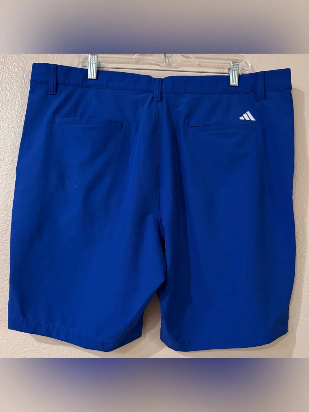 adidas Ultimate365 Tapered Golf Shorts Royal Lucid Blue Flat Front Men Size 40